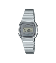 Casio Vintage LA670WEA-7EF - bracciale, cassa e quadrante grigio